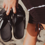 Black twist top koy sandal by Malvados